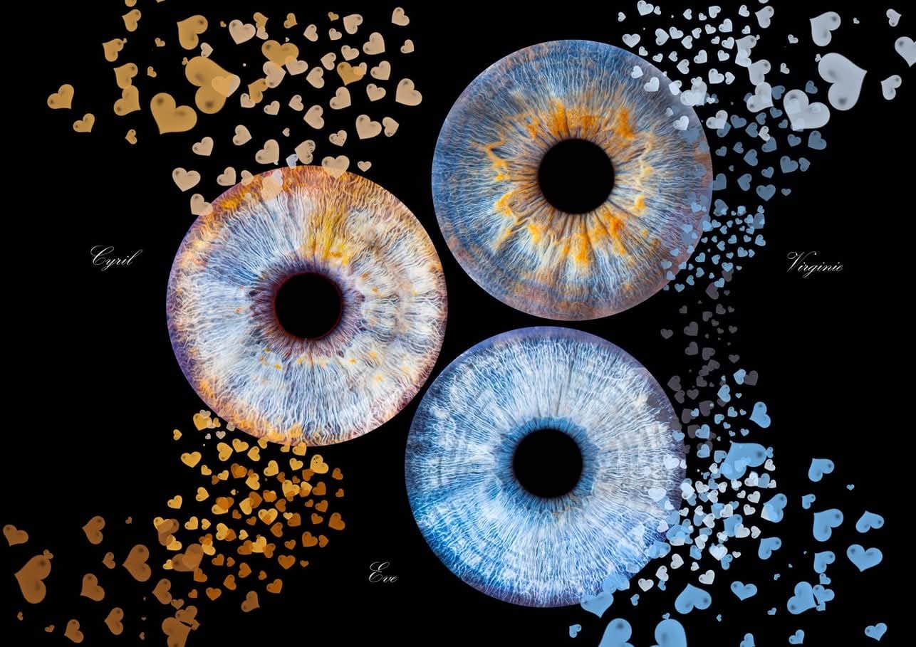 Iris effet dispersion cœurs