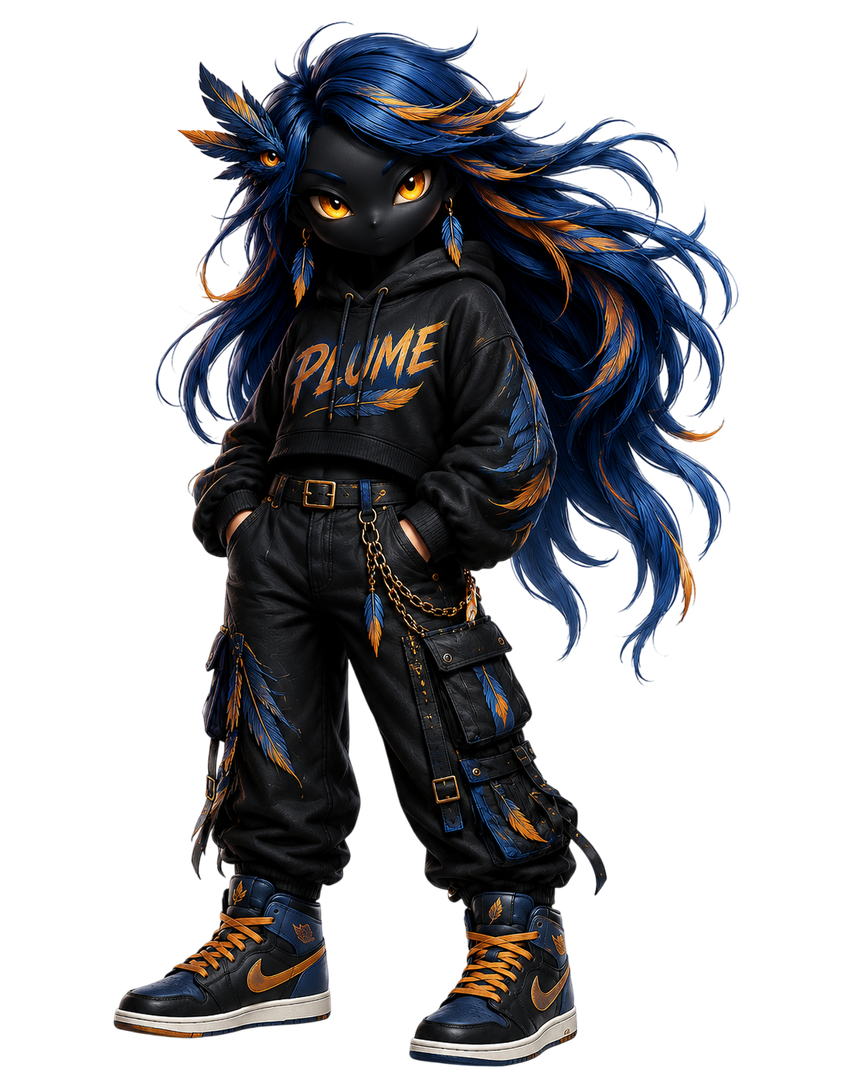 Plume, la mascotte de Pinson Studio Pro